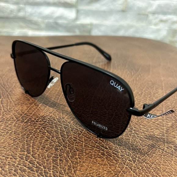 BRAND NEW !! - QUAY - High Key - POLARIZED BLACK / SMOKE LENS - Picture 16 of 16